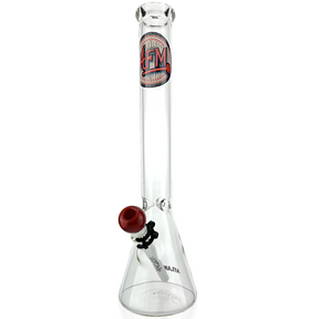 18" Atlanta Basesball 5mm Beaker Bong Bundle