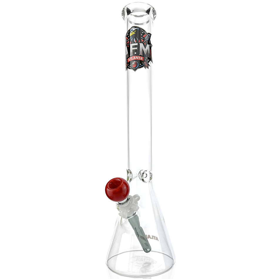 18″ Atlanta Football 5mm Beaker Bong Bundle