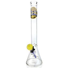 18" Los Angeles Basketball 5mm Beaker Bong Bundle