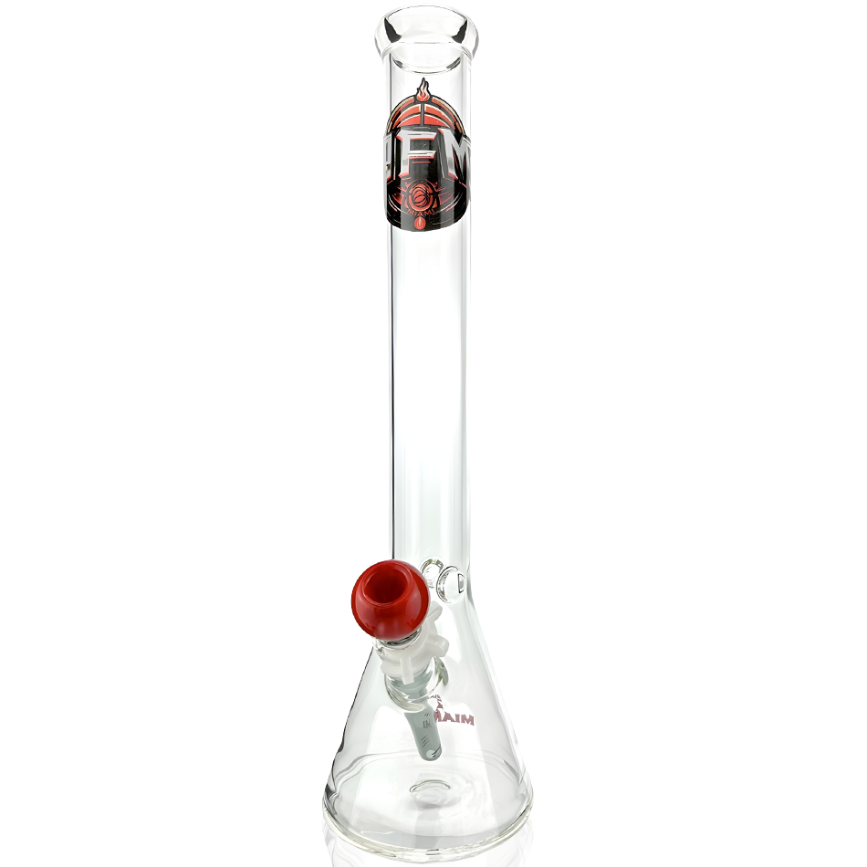 18" Miami 5mm Beaker Bong Bundle
