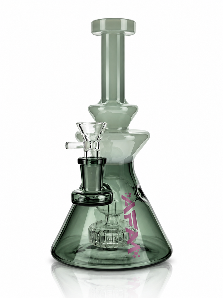 8" AFM Swiss Pyramid Color Glass Dab Rig