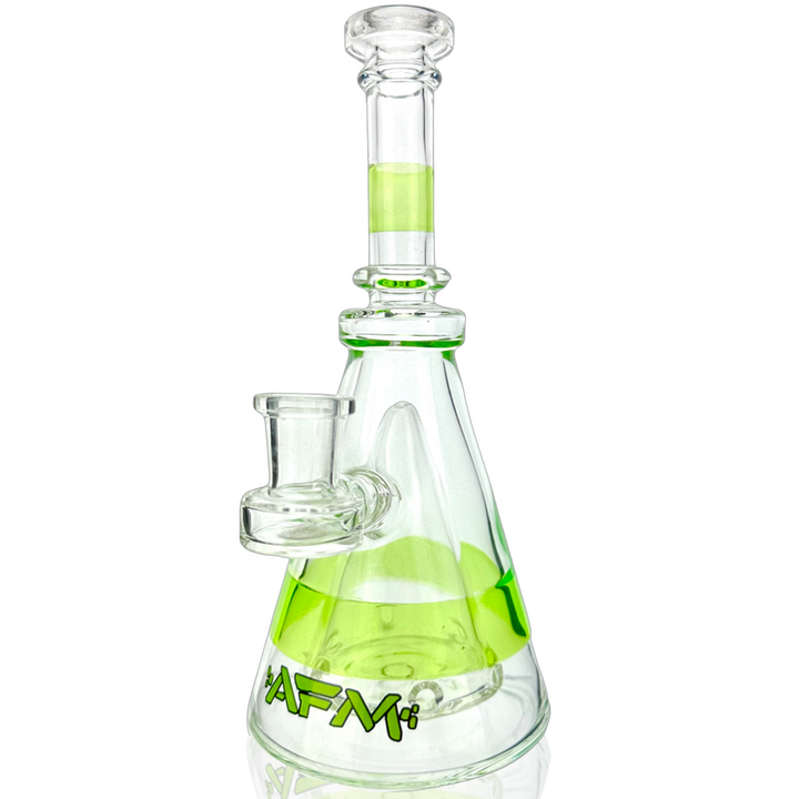 8" AFM Pyramid Clear Glass Dab Rig | AFM Smoke