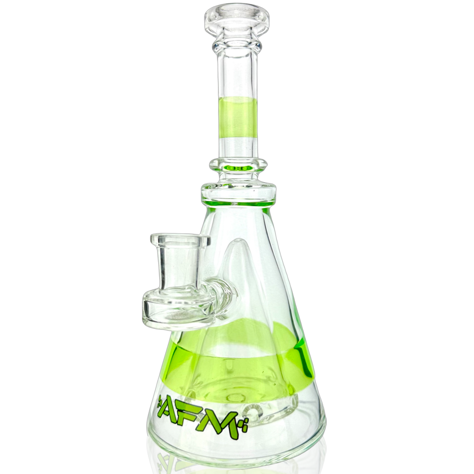 8" AFM Pyramid Clear Glass Dab Rig