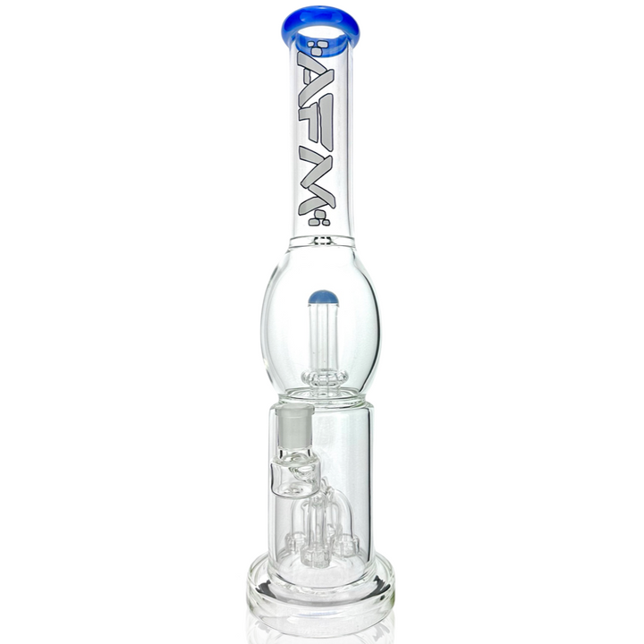 16" AFM Glass Quad Shower-head Glass Straight Tube Bong | AFM Smoke