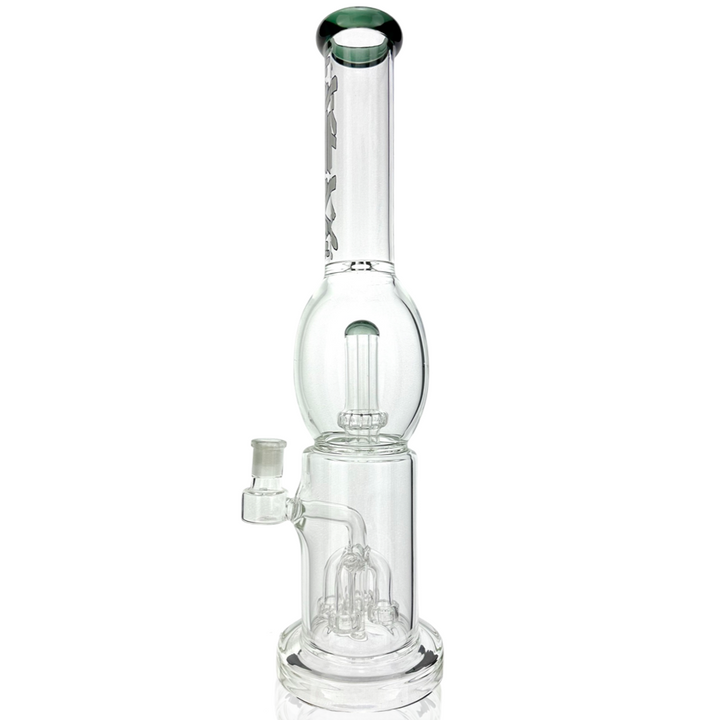 16" AFM Glass Quad Shower-head Glass Straight Tube Bong | AFM Smoke