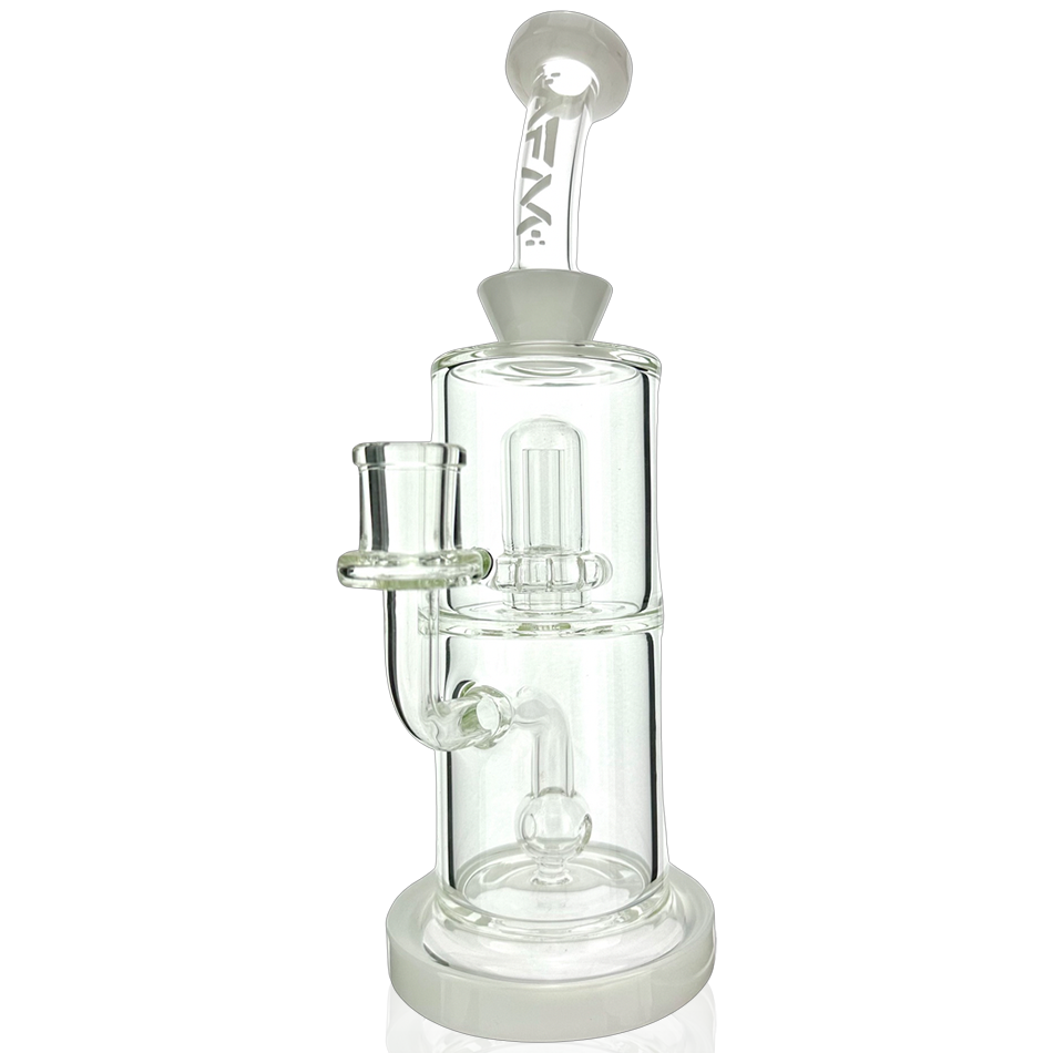 10" AFM Dot Double Perc Glass Dab Rig