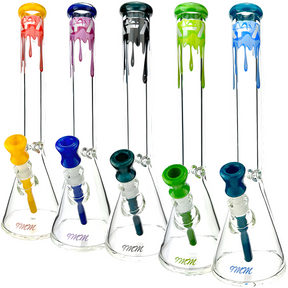 18" AFM Drippy Clear 9mm Glass Beaker Bundle Set