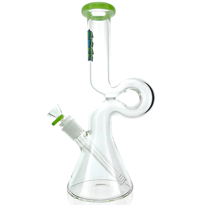12" AFM Hunchback Colored Lip Glass Beaker Bong | AFM Smoke