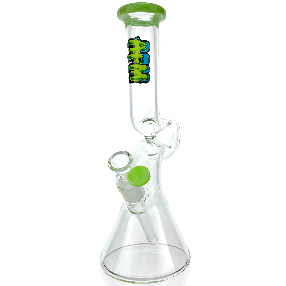 12" AFM Hunchback Colored Lip Glass Beaker Bong | AFM Smoke