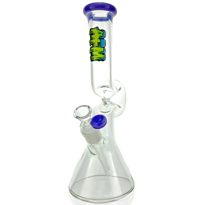 12" AFM Hunchback Colored Lip Glass Beaker Bong | AFM Smoke