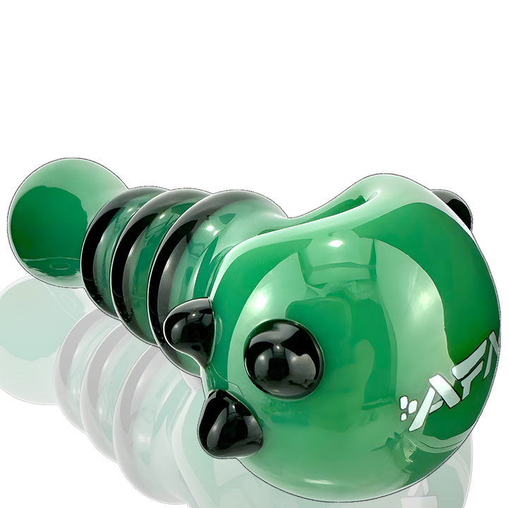 4.5-Inch AFM Tiger Stripe Colored Borosilicate Glass Hand Pipe — Glass Spoon Pipe