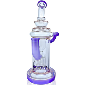 10" AFM Glass Power Station Full Color Glass Recycler Dab Rig