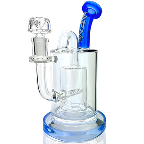 8" AFM Pump Color Glass Recycler Dab Rig