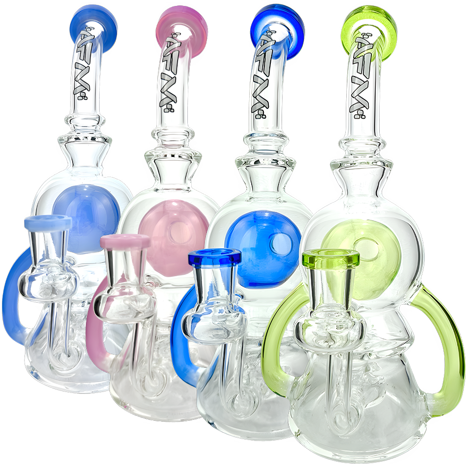 9" Double Pump Recycler Dab Rig