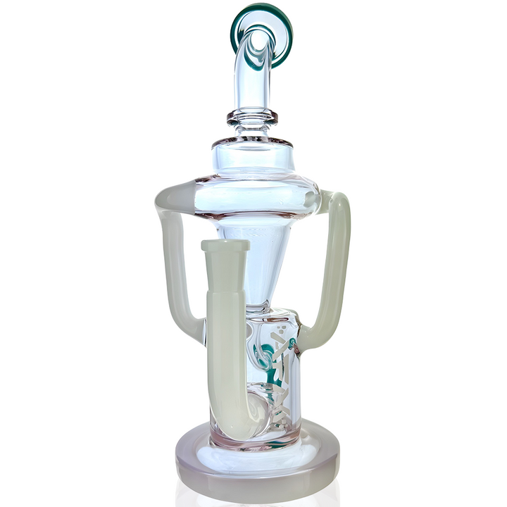 10" AFM Glass Palermo Double Glass Recycler Dab Rig