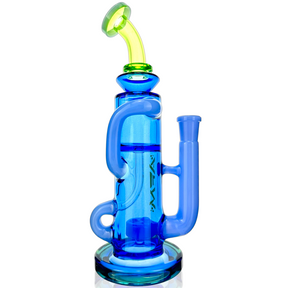 10" Bilbao Colored Glass Recycler Dab Rig