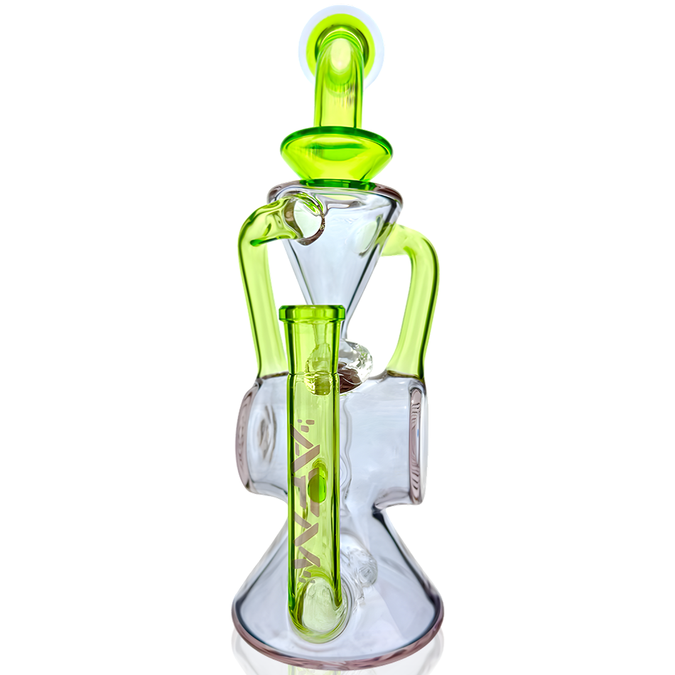10" AFM Glass Barrel Blaster Colored Glass Recycler Dab Rig