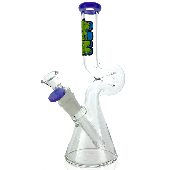 9" AFM Mini Hunchback Colored Lip Beaker Bong | AFM Smoke