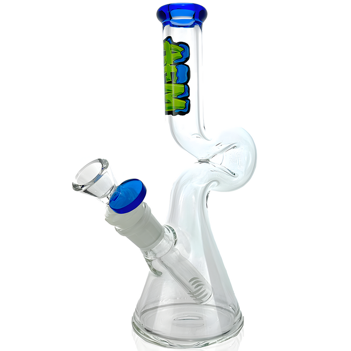 9" AFM Mini Hunchback Colored Lip Beaker Bong | AFM Smoke