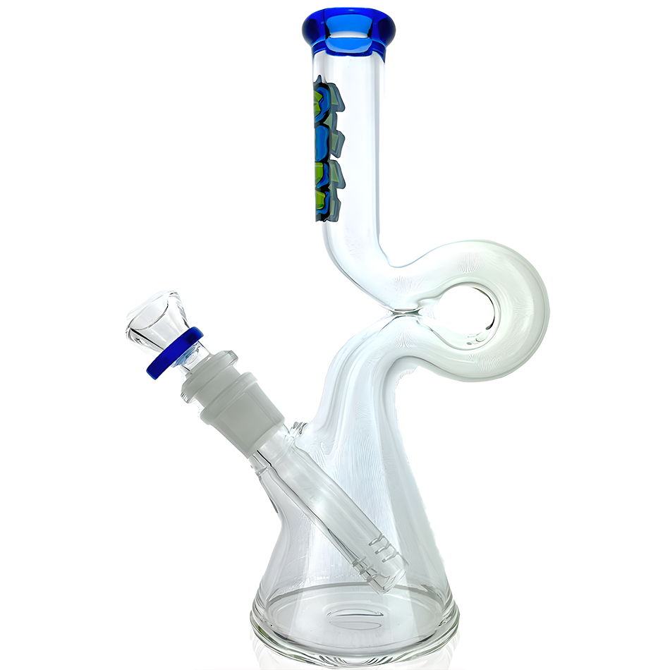 9" AFM Mini Hunchback Colored Lip Beaker Bong | AFM Smoke