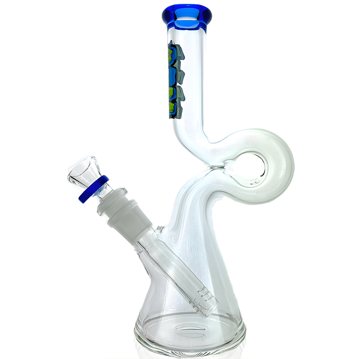 9" AFM Mini Hunchback Colored Lip Beaker Bong | AFM Smoke