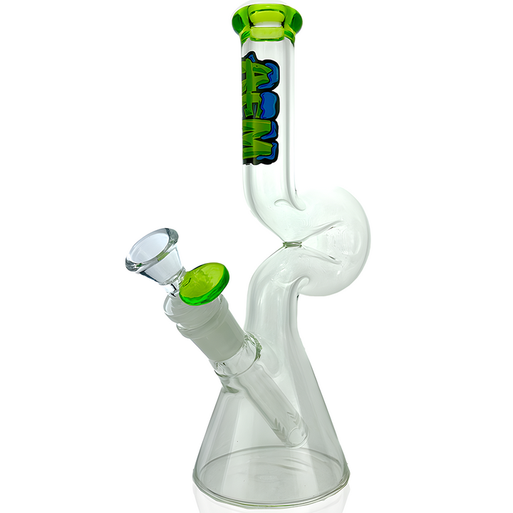9" AFM Mini Hunchback Colored Lip Beaker Bong | AFM Smoke
