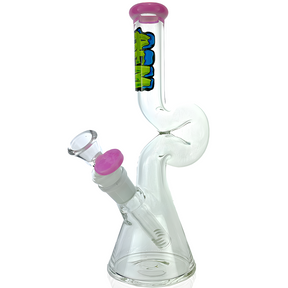 9" AFM Mini Hunchback Colored Lip Glass Beaker Bong