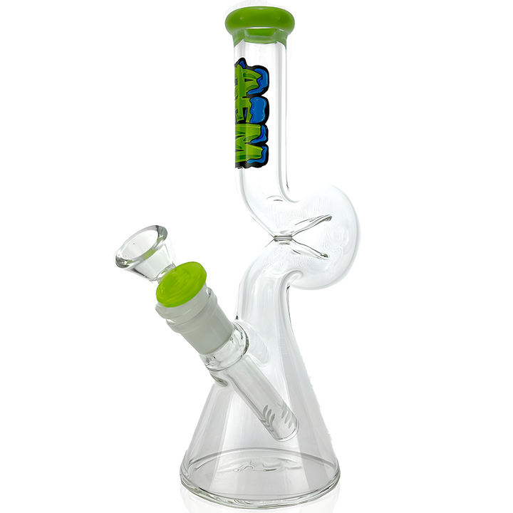 9" AFM Mini Hunchback Colored Lip Beaker Bong | AFM Smoke