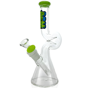 9" AFM Mini Hunchback Colored Lip Glass Beaker Bong