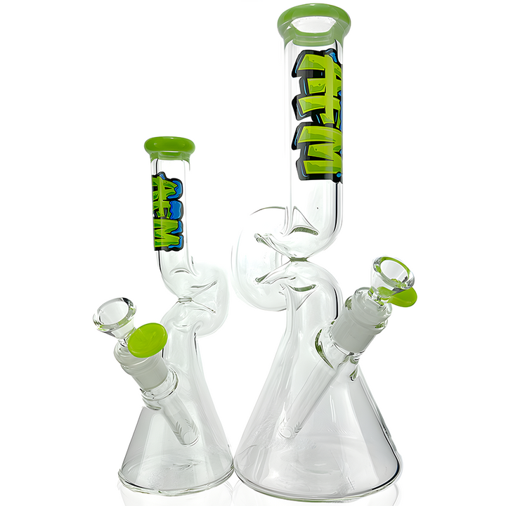 9" AFM Mini Hunchback Colored Lip Beaker Bong | AFM Smoke