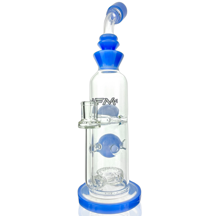 AFM 12-Inch Big Swiss Perc Straight Dab Rig — Scientific Borosilicate Glass