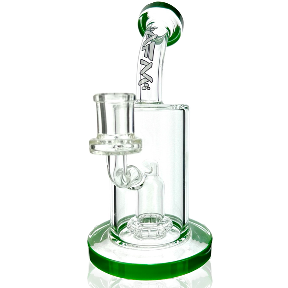 8" AFM Wave UFO Perc Glass Dab Rig + Banger Box Set | AFM Smoke