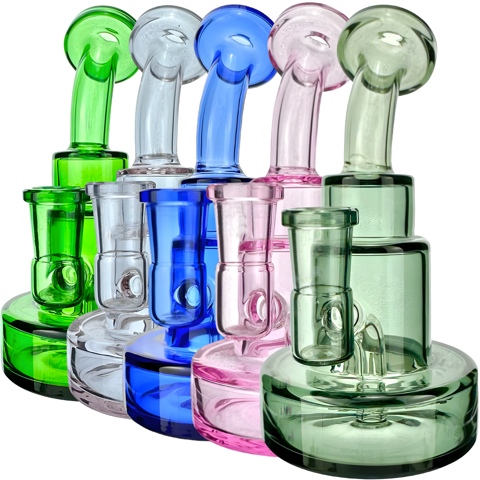 4.5" AFM Full Color Cake Glass Mini Dab Rig