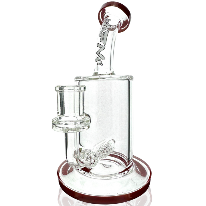 7.5"  AFM Clear Glass Inline Perc Dab Rig