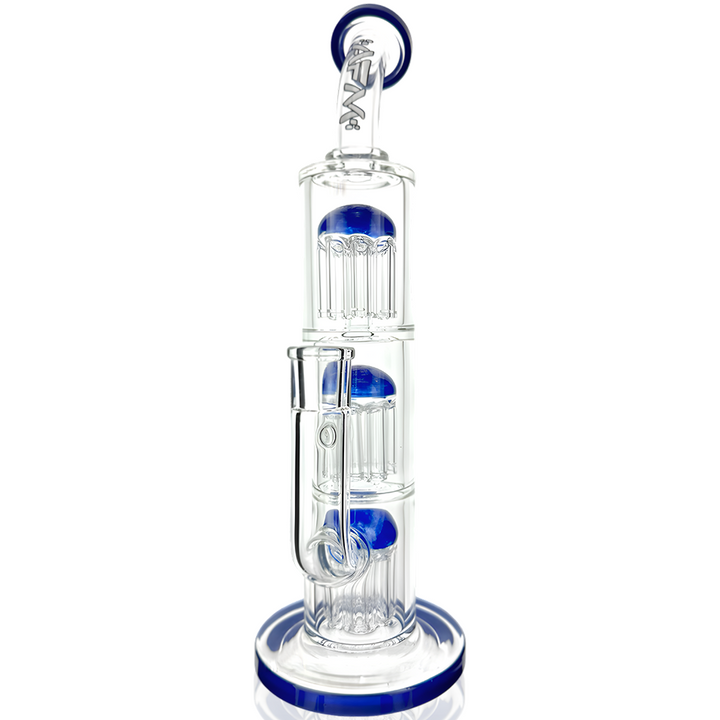 11.5" AFM Glass Triple Arm Perc Glass Dab Rig | AFM Smoke