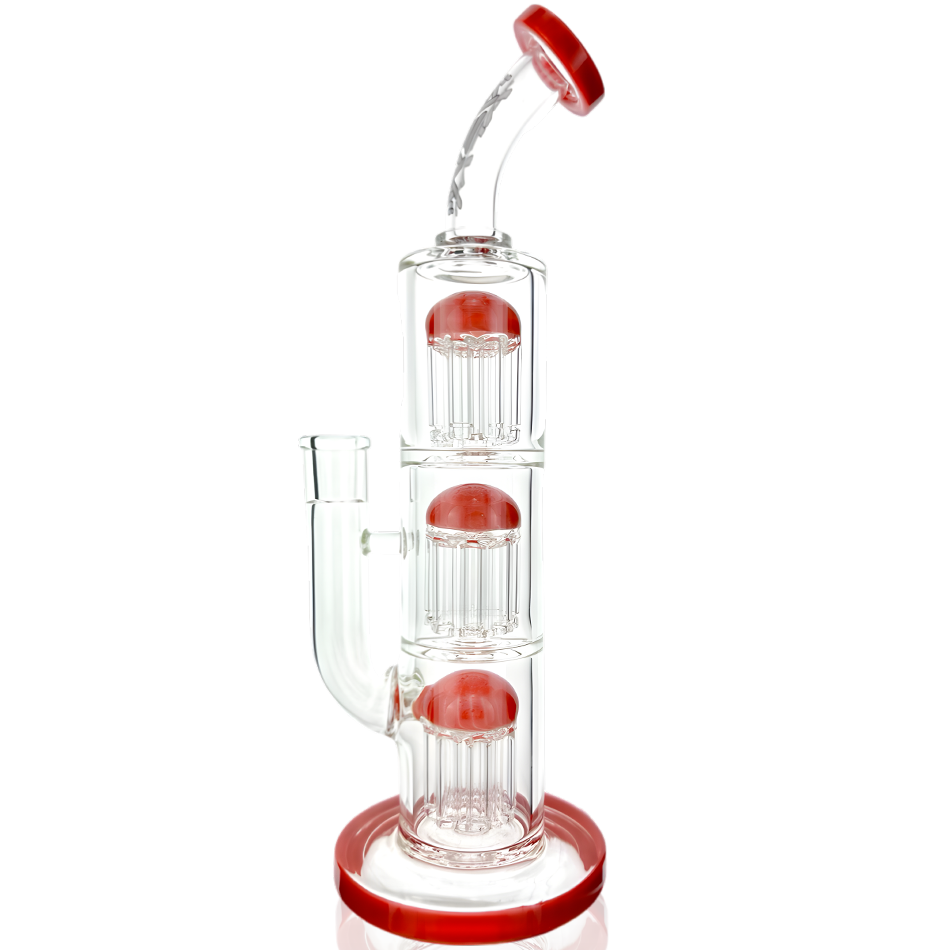 11.5" AFM Glass Triple Arm Perc Glass Dab Rig | AFM Smoke