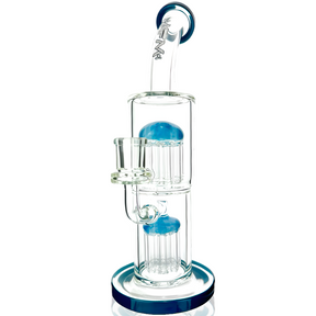 12" Double Arm Tree Perc Glass Rig