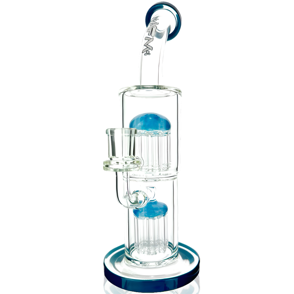 12" AFM Glass Double Arm Tree Perc Glass Rig