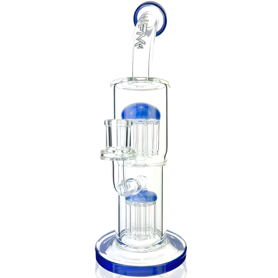 12" AFM Glass Double Arm Tree Perc Glass Rig | AFM Smoke
