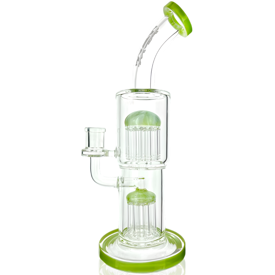 12" AFM Glass Double Arm Tree Perc Glass Rig | AFM Smoke
