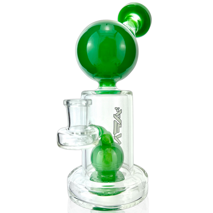 8-Inch AFM Bubble Head Glass Dab Rig — Borosilicate Concentrate Rig