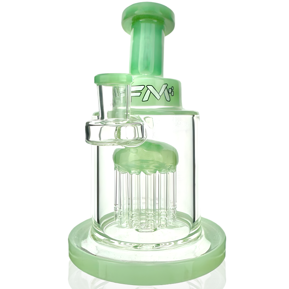 7" AFM Eight Arm Perc Tank Glass Dab Rig + Banger Boxed Set | AFM Smoke
