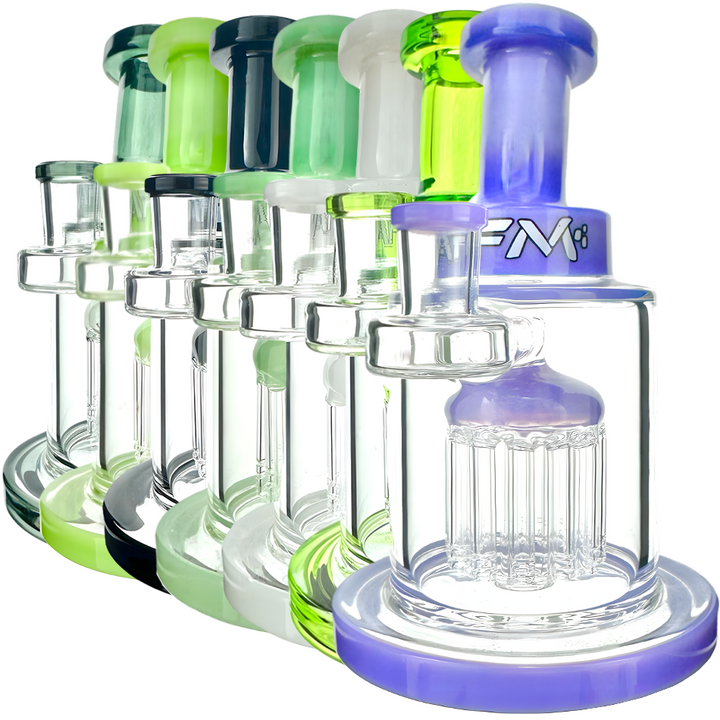 7" AFM Eight Arm Perc Tank Glass Dab Rig + Banger Boxed Set | AFM Smoke