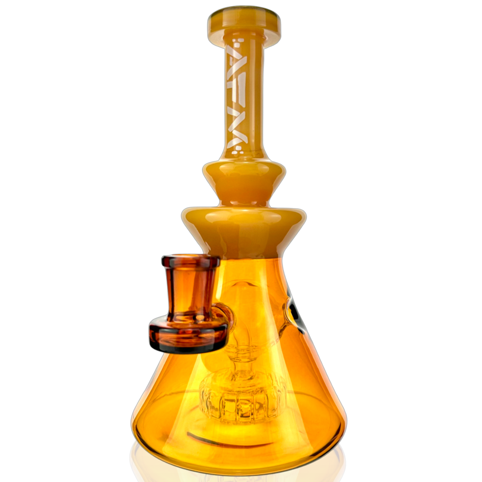 8" AFM Swiss Pyramid Color Glass Dab Rig | AFM Smoke