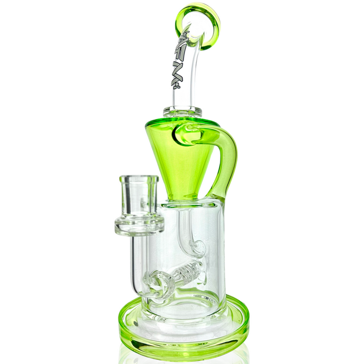 AFM 10.5″ Drain Recycler Colored Lip Dab Rig | AFM Smoke