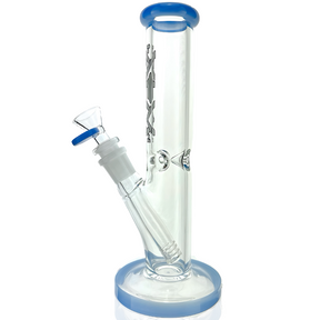 8" AFM Colored Lip Clear Mini Straight Tube Beaker