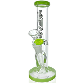 8" AFM Colored Lip Clear Mini Straight Tube Beaker