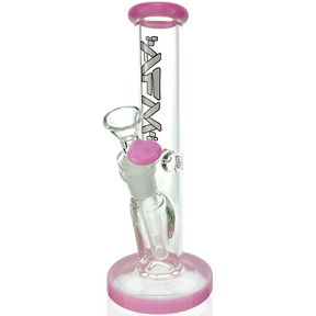 8" AFM Colored Lip Clear Mini Straight Tube Beaker