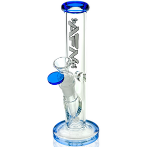 8" AFM Colored Lip Clear Mini Straight Tube Beaker