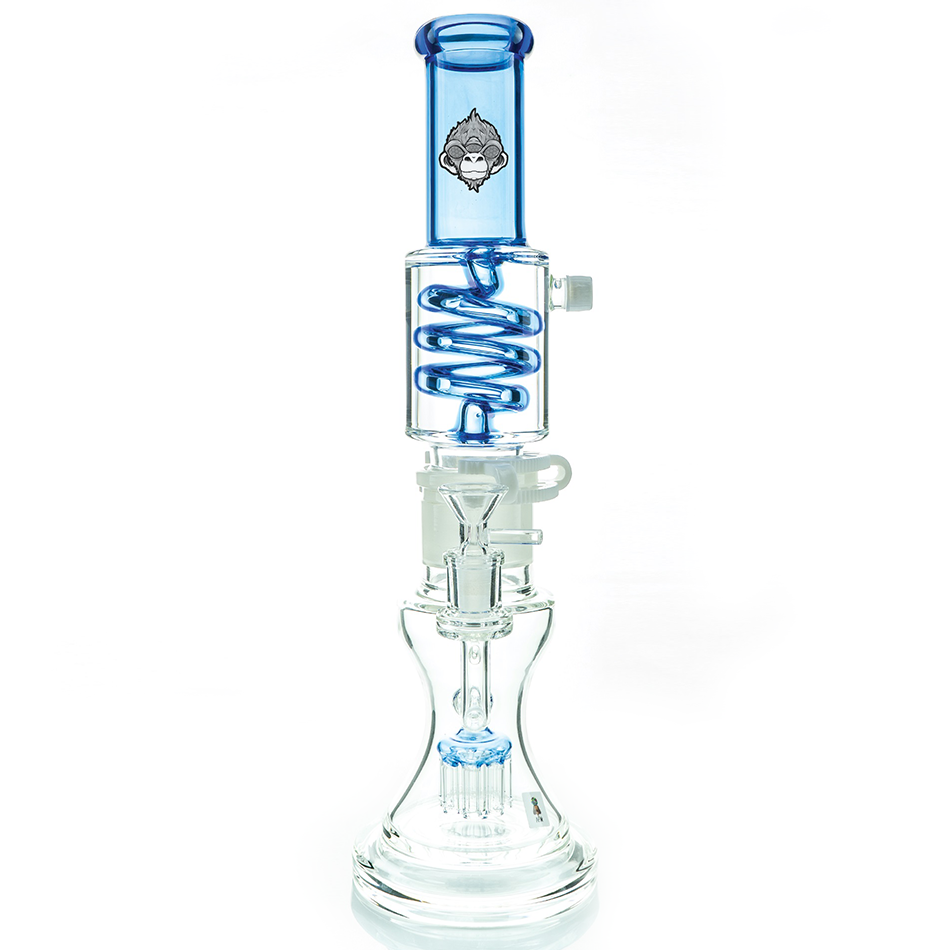 14" AFM Glass Tree Perc Glass Freezable Coil Beaker Bong | AFM Smoke